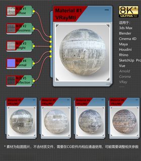 8K超清混凝土材质贴图