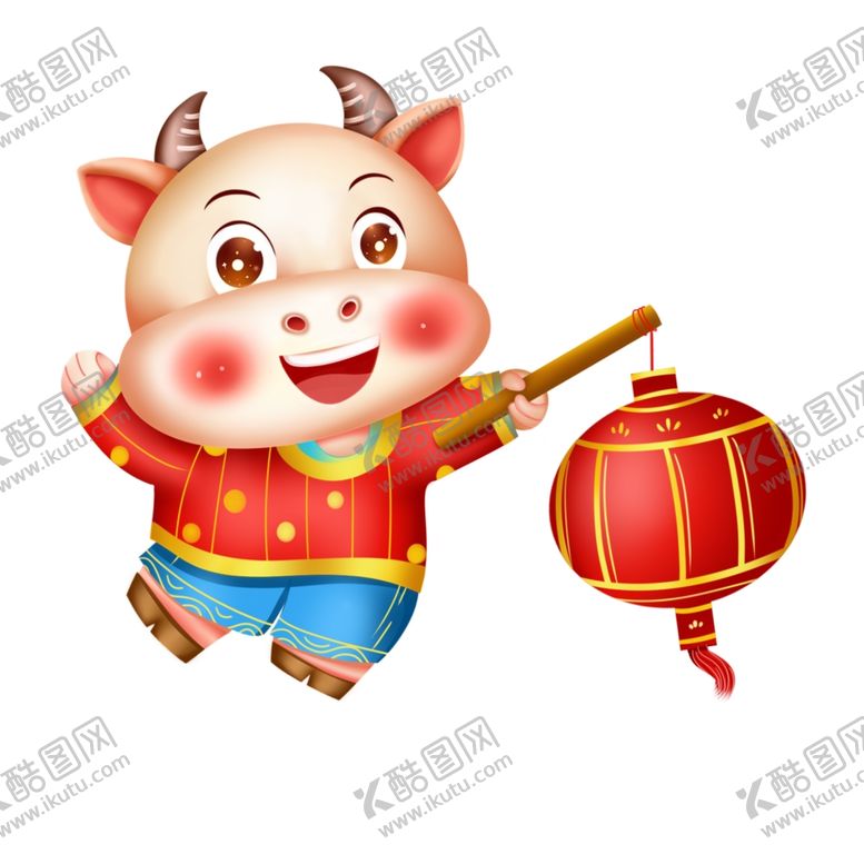 编号：76318205161121382610【酷图网】源文件下载-牛年卡通插画