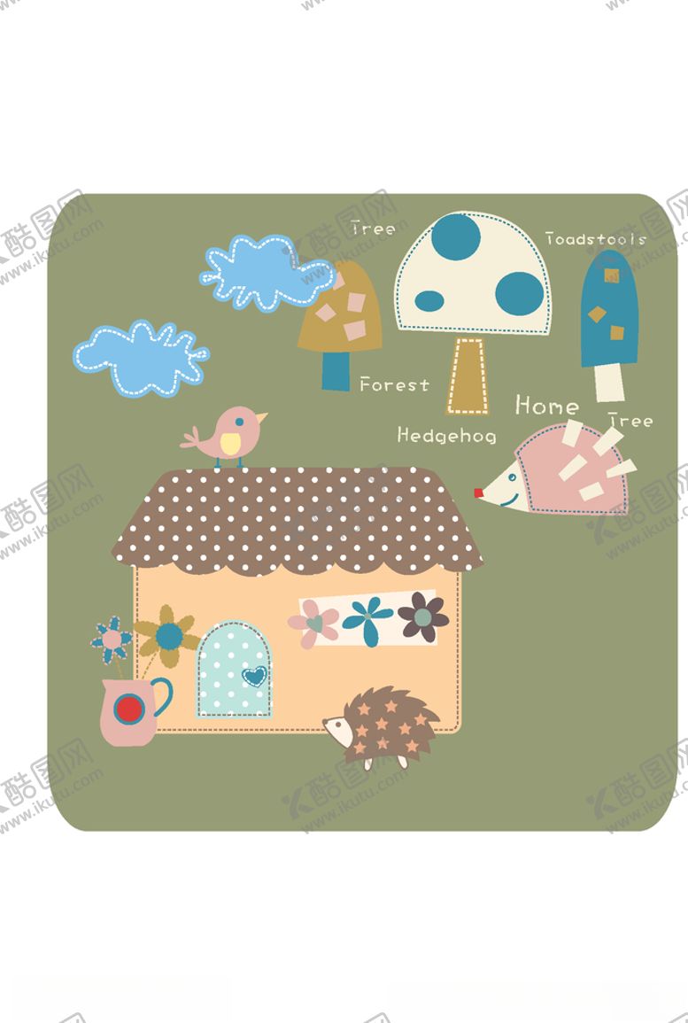 编号：55800309210048278942【酷图网】源文件下载-幼童印花