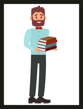 手绘男人男孩卡通动画动画
