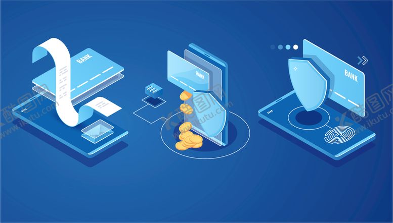 编号：67204909142312481985【酷图网】源文件下载-电子账单在线支付UI元素扁平化登录软件