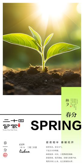 二十四节气春分燕子地产天朋友圈