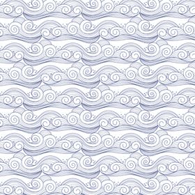 蓝色系水波纹中式底纹图案素材