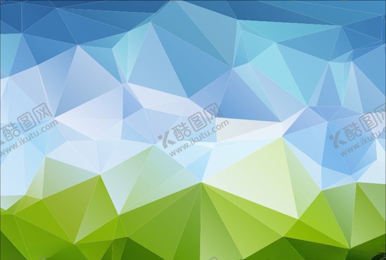 编号：52465707050032238903【酷图网】源文件下载-蓝绿几何图形背景菱形几何
