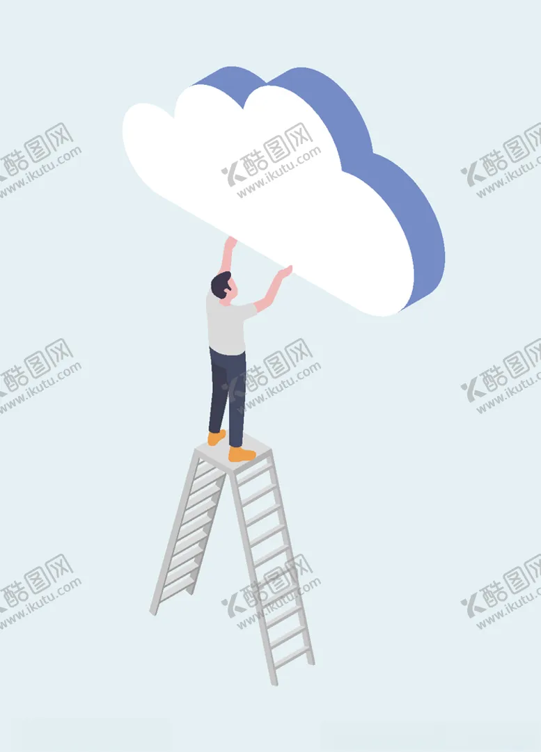 编号：24937509101125026032【酷图网】源文件下载-安装云朵的男人