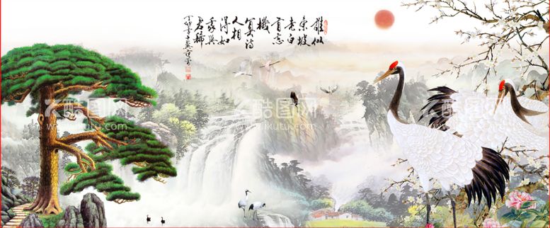 编号：96153409260427473146【酷图网】源文件下载-水墨山水背景