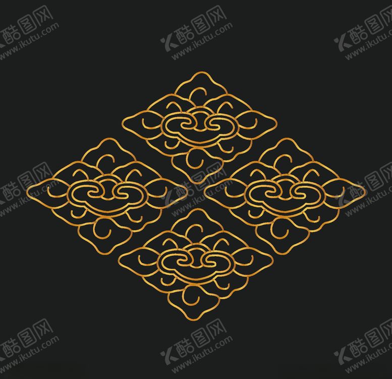 编号：77930606160747012762【酷图网】源文件下载-矢量云纹古典祥云