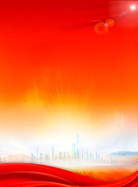 红色背景