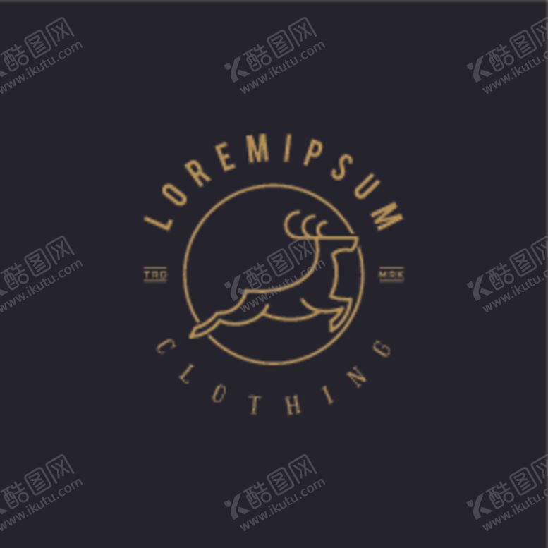 编号：90940609090249193309【酷图网】源文件下载-鹿头标志