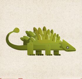 矢量动物矢量植物插画手绘
