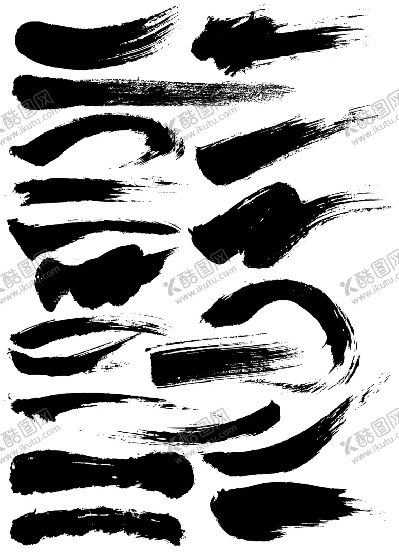 编号：78460711281833406458【酷图网】源文件下载-书法笔刷
