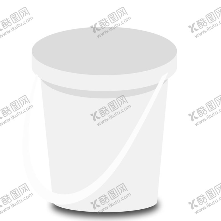 编号：43987909290244502127【酷图网】源文件下载-白灰色水桶