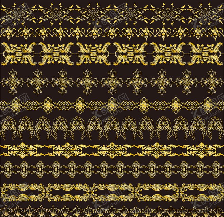 编号：34968511011612085325【酷图网】源文件下载-金色花纹