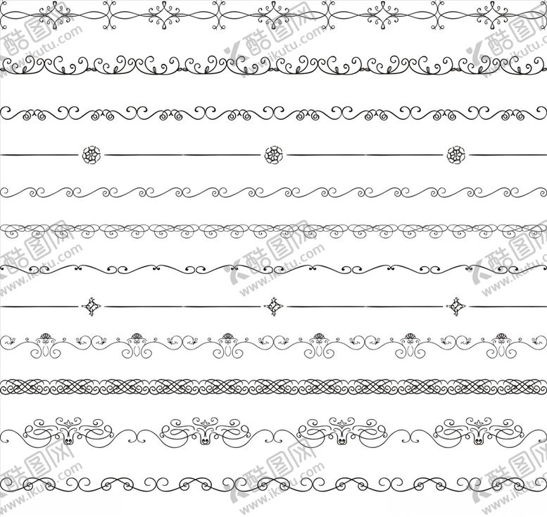 编号：23536809200312525612【酷图网】源文件下载-矢量花纹花边