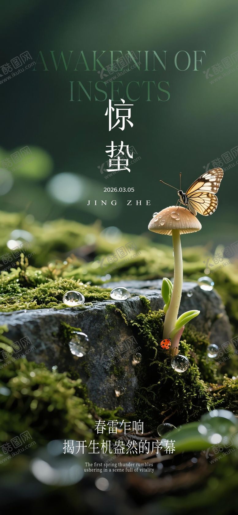 编号：39038102160227376778【酷图网】源文件下载-惊蛰节气海报