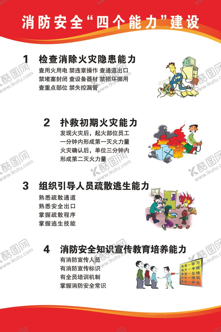 编号：59999201210421073366【酷图网】源文件下载-消防安全四个能力建设