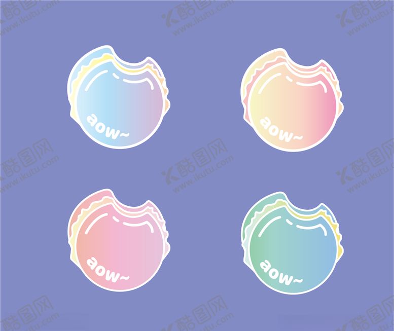 编号：66855110301611156145【酷图网】源文件下载-渐变果冻色马卡龙矢量图