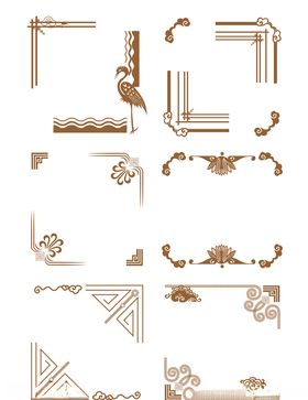 中国风边框花纹