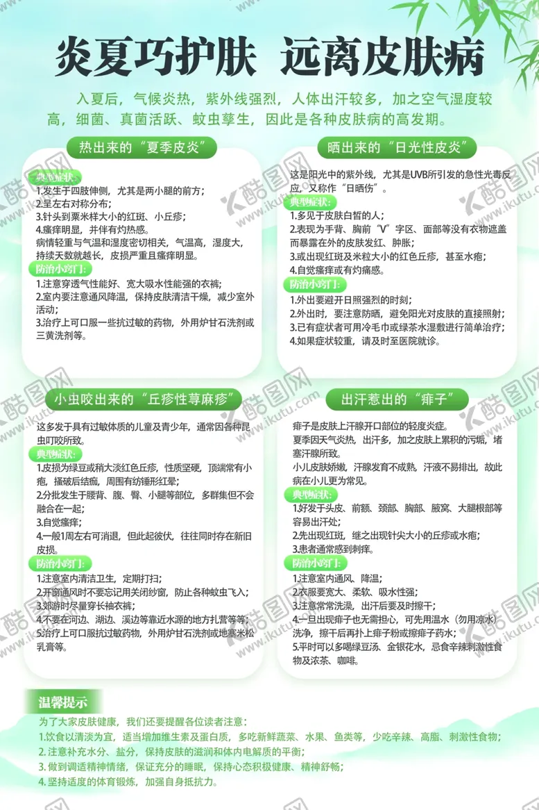 编号：42646701271422007659【酷图网】源文件下载-夏季护肤养生海报