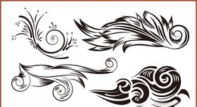 时尚花纹艺术花边