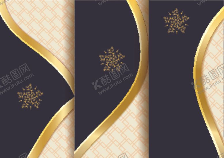 编号：23918809101949171976【酷图网】源文件下载-金色华丽花纹