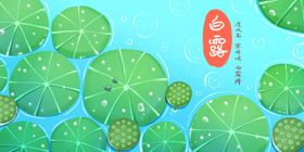白鹭背景海报模板