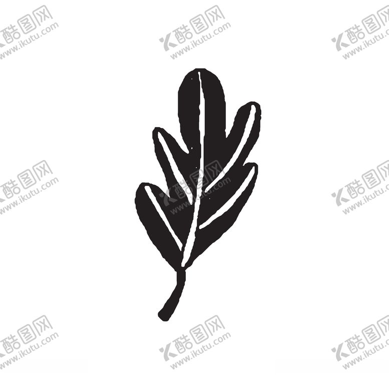 编号：45134507141438225907【酷图网】源文件下载-黑白涂鸦植物