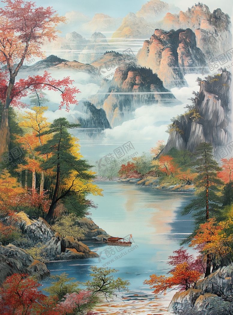 编号：54973602081629316154【酷图网】源文件下载-国画山水