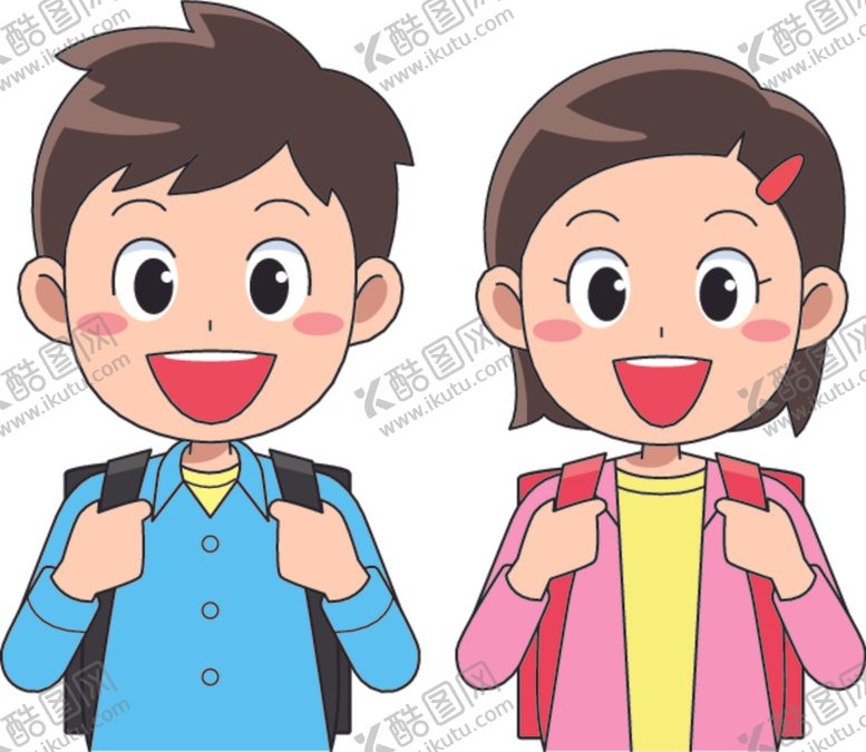 编号：81286309190444546394【酷图网】源文件下载-卡通男孩女孩