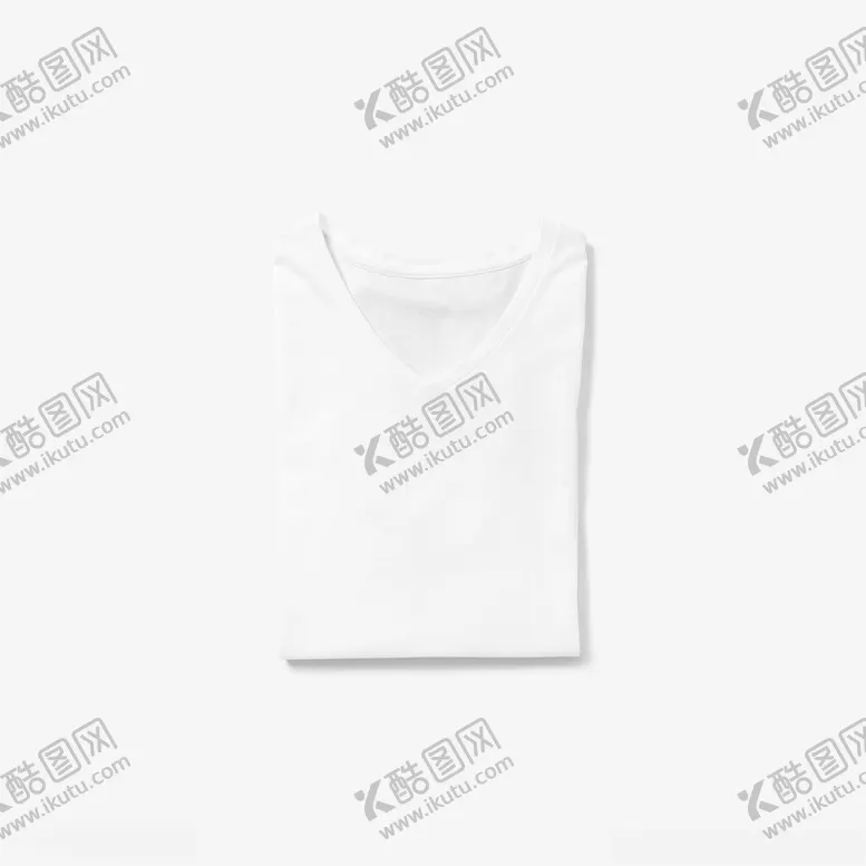 编号：51364602171211036287【酷图网】源文件下载-V领T恤衣服样机