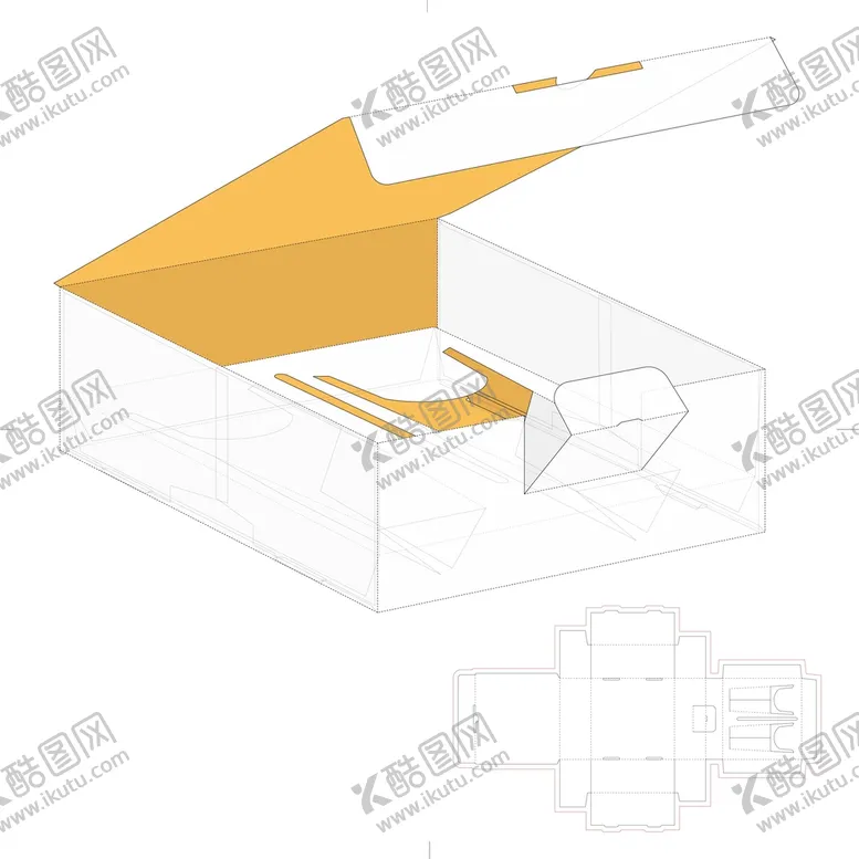 编号：89107112111651239312【酷图网】源文件下载-包装盒刀模图