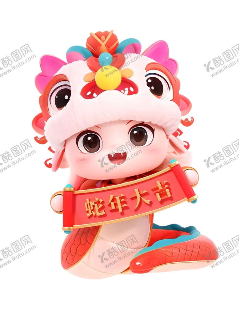 编号：43815912110013589169【酷图网】源文件下载-蛇年大吉蛇宝宝
