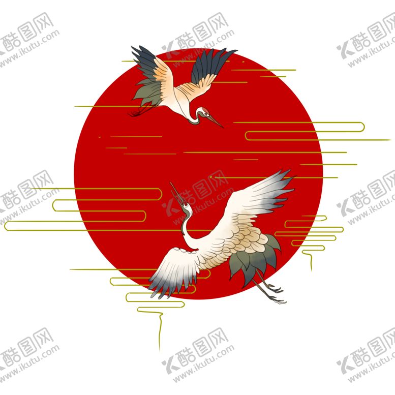 编号：63422705102045095203【酷图网】源文件下载-仙鹤元素