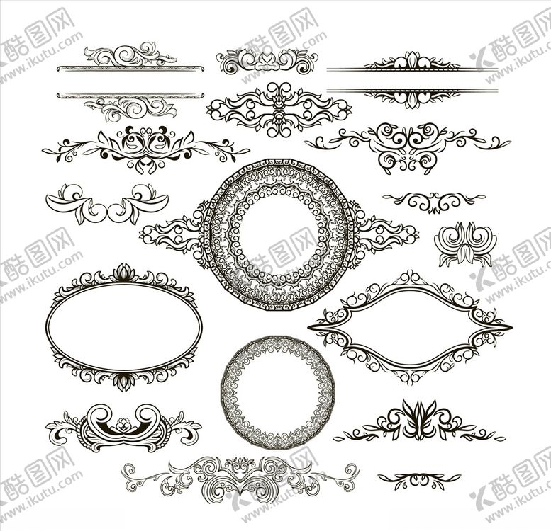 编号：84714009180513511110【酷图网】源文件下载-欧式边框花纹