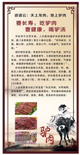 驴肉展架