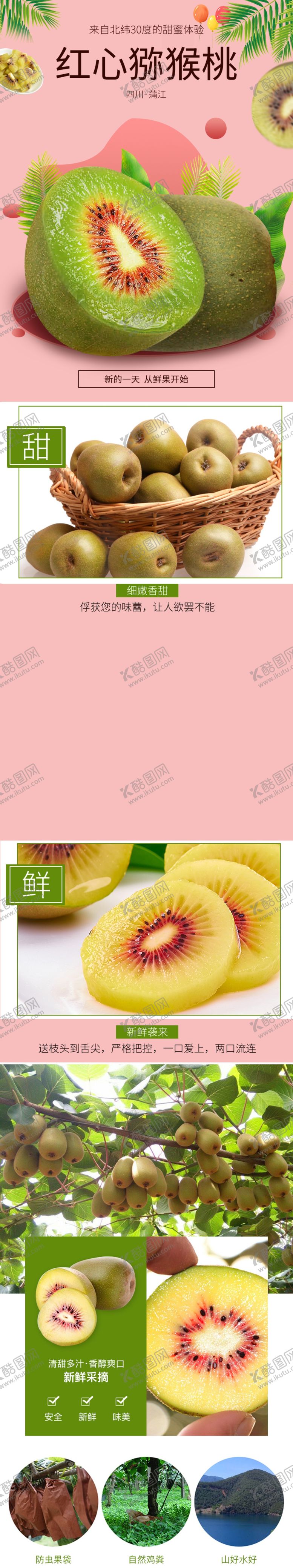 编号：87521201310448073344【酷图网】源文件下载-猕猴桃详情页