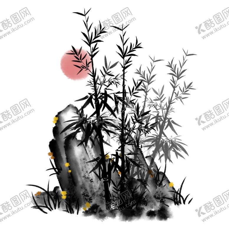 编号：16212209280852243214【酷图网】源文件下载-水墨素材毛笔画素材墨迹素材