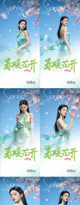 医美节气春分早安海报