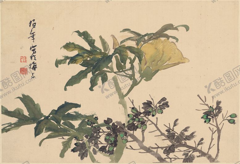 编号：17371309270428057666【酷图网】源文件下载-花卉十二开