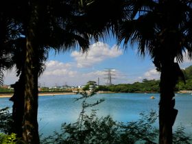 油画蓝天风景