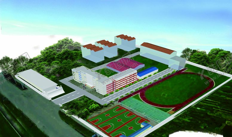 编号：94689410312110285757【酷图网】源文件下载-学校改建效果图