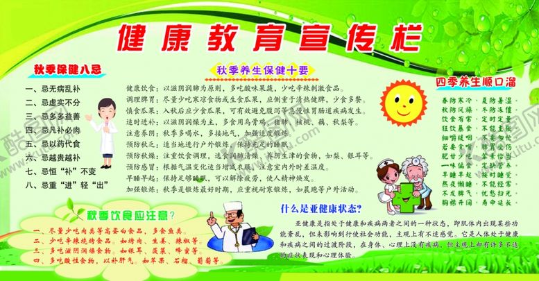 编号：18149305061539551467【酷图网】源文件下载-健康宣传栏