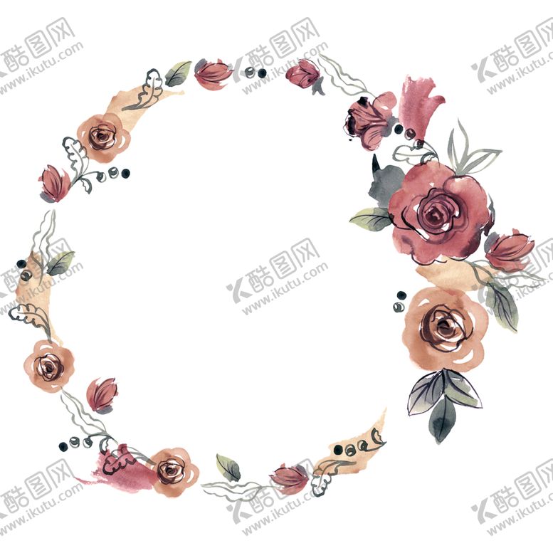 编号：66729201281339366177【酷图网】源文件下载-手绘花卉