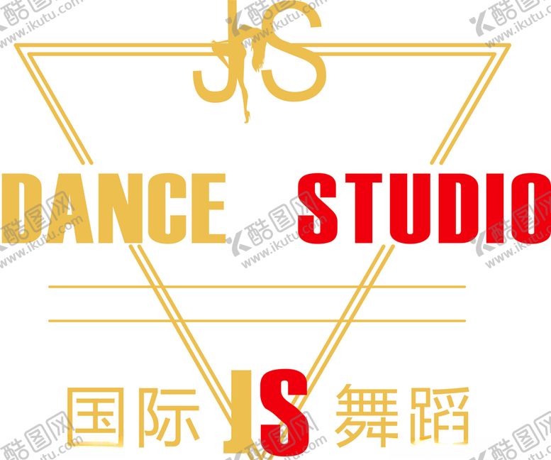 编号：95514107031850566436【酷图网】源文件下载-JS舞蹈logo标志