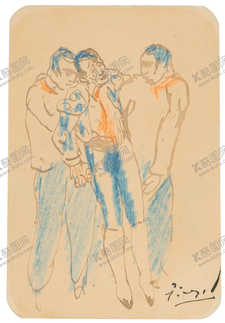 编号：50532407040943307066【酷图网】源文件下载-毕加索抽象绘画作品
