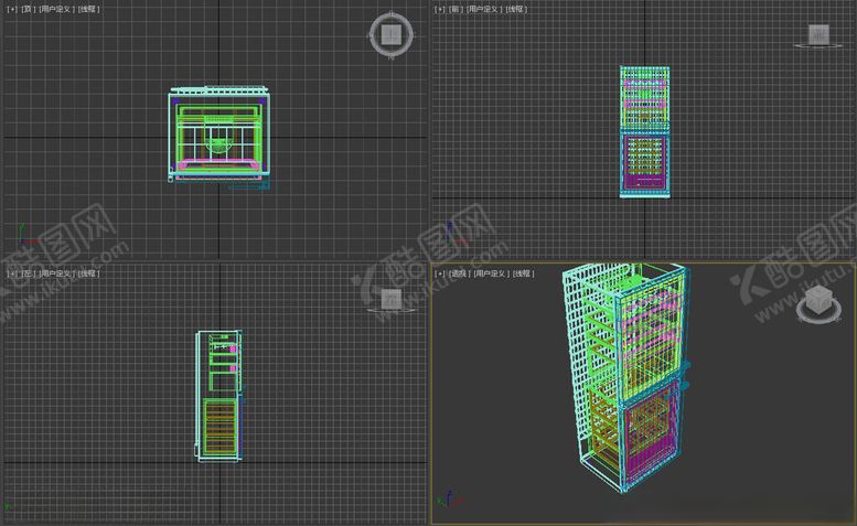 编号：86827002070445148506【酷图网】源文件下载-3D冰箱模具