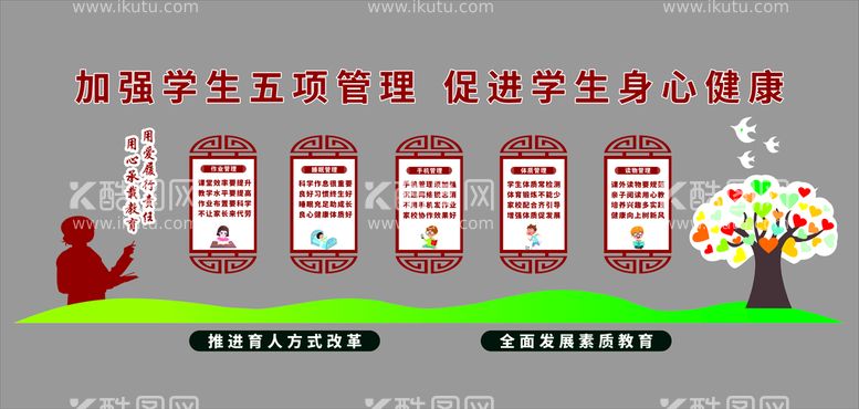 编号：23675010172320255190【酷图网】源文件下载-学生五项管理