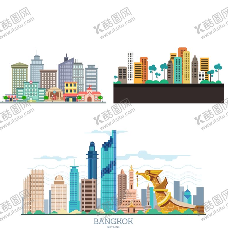 编号：56098210190048444709【酷图网】源文件下载-卡通城市