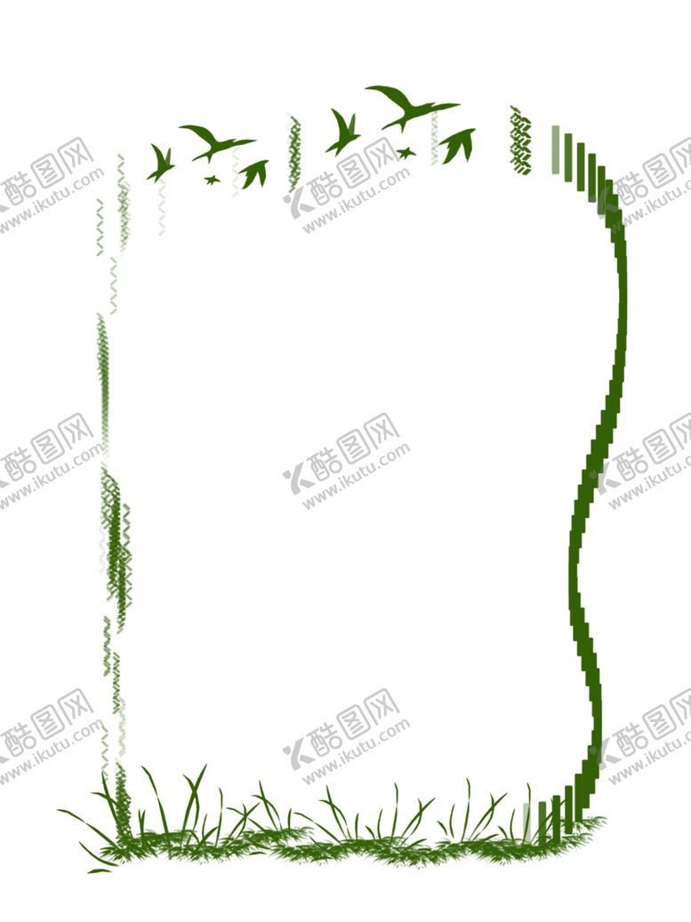 编号：64836307130024238779【酷图网】源文件下载-植物边框