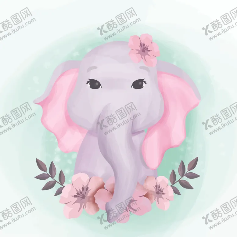 编号：29933606301528435865【酷图网】源文件下载-水彩动物